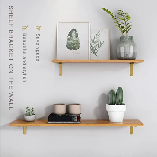 Miniatura 3 de Pxzybd Soporte de estante en forma de L, soporte de estante de metal, soportes angulares de bricolaje, con tornillos, soportes flotantes montados