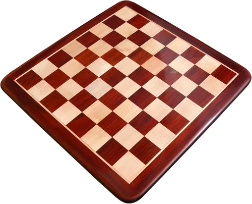 Miniatura 2 de Luxury Solid Wooden Chess Board – Blood Red Bud Rosewood (Padauk), 23" 60 mm Squares Handmade Premium Board