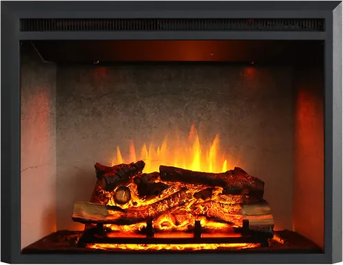 Miniatura 10 de RICHFLAME Gavin 23 Pulgadas Chimenea Eléctrica de Inserción con Tronco y Altavoz, Diseñada para Montaje en Pared, Apertura para Quema de Madera