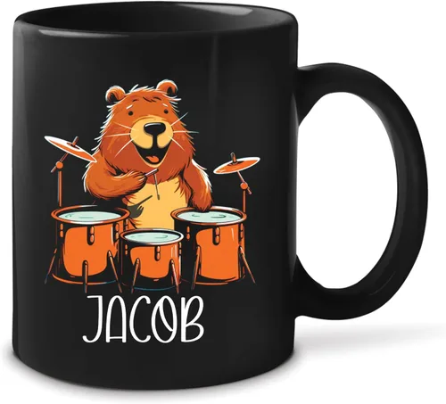 Miniatura 10 de Taza de té personalizada para amantes del tigre con nombre 2023, regalos personalizados para amantes de las mascotas, taza de café de cerámica