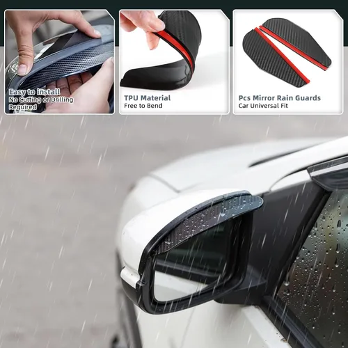 Miniatura 5 de Protectores de lluvia in Channel para Jeep Grand Cherokee L 2021, 2022, 2023, 2024, 2025 2026, deflectores de viento laterales duraderos, viseras