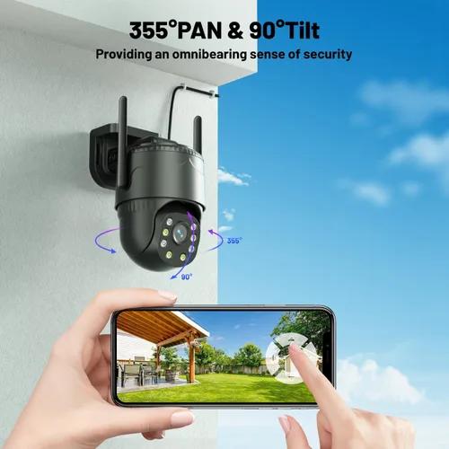 Miniatura 4 de KKB Cámara de Seguridad Celular 4G LTE, Cámaras de Seguridad sin WiFi, Grabación 24/7, Cámara Celular Cableada Interior/Exterior Tarjeta SIM Blanco