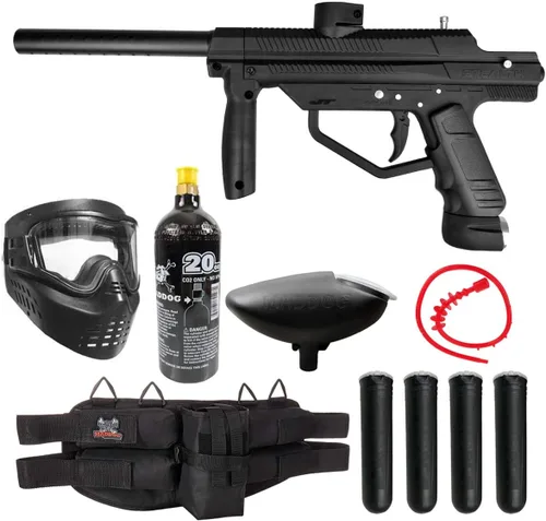 Miniatura 10 de Maddog JT Stealth Paintball Gun Marker and Accessory Starter Packages [CO2] Marker, 20oz CO2 Tank, Mask, Hopper, Pods, Harness & Protective Gear