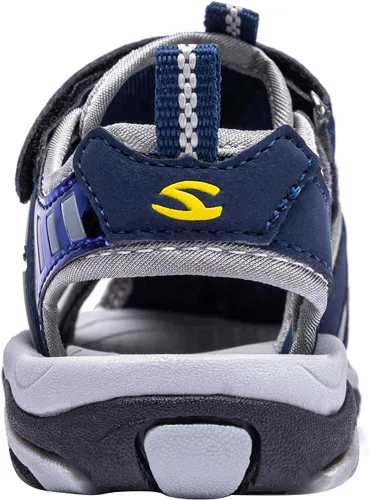 Miniatura 3 de BODATU - Sandalias de verano para niños y niñas, para exteriores, playa y deportes, con puntera cerrada (para bebé, niñas y niños pequeños y grandes)