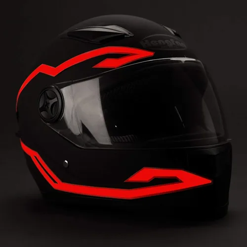 Miniatura 2 de JIGUOOR 4 luces LED para casco de motocicleta, 3 modos de luz LED para casco de motocicleta, kit de accesorios de decoración para motocicleta