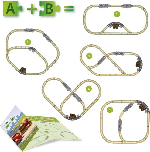 Miniatura 7 de BRIO World – 36079 Set básico de viaje de tren de madera Set de juguete de tren de madera de 22 piezas para niños a partir de 3 años