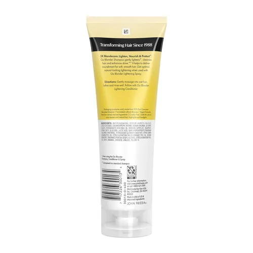 Miniatura 11 de John Frieda Go Blonder Blonde - Champú iluminador para cabello rubio, aclarado y brillo gradual, 8.3 onzas líquidas