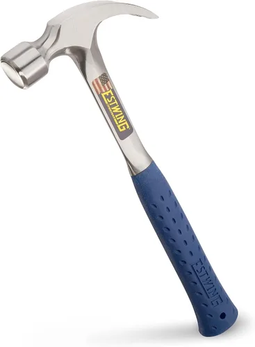 Miniatura 7 de ESTWING Martillo de encuadre, garra curvada de 22 oz con cara fresada y agarre de reducción de golpes - E3-22CMR