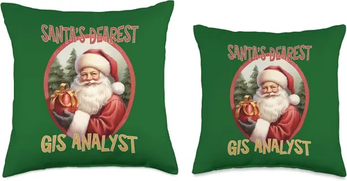 Miniatura 3 de GIS ANALYST Gifts GIS Analyst Christmas Holiday Love Xmas - Almohada de 16 x 16 pulgadas, multicolor