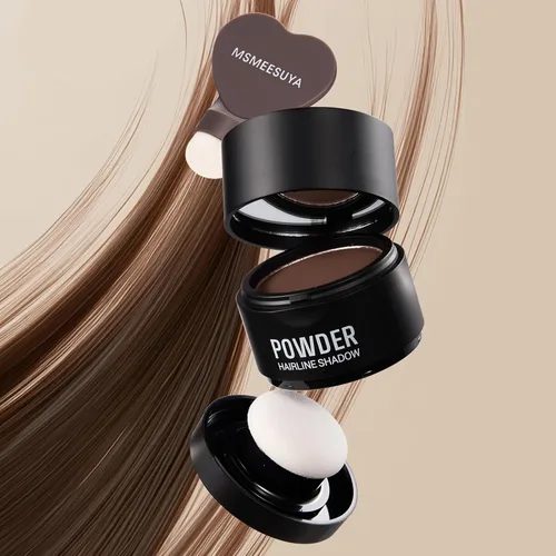Miniatura 5 de Polvo de línea capilar al instante, rellena polvo fino o de retoque de raíz, adelgazamiento del cabello al instante más grueso para retoque