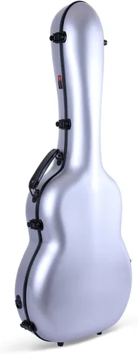 Miniatura 11 de Crossrock Air Carbon - Funda para guitarra clásica 4/4, carcasa rígida de fibra de carbono 100% con mochila y funda protectora, color rojo