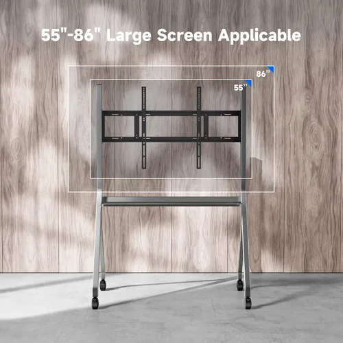 Miniatura 3 de Smart Board Stand for 55"- 86'' Smart Whiteboard, Electronic Whiteboard, Four Lockable Wheels for Smart Board for Classroom