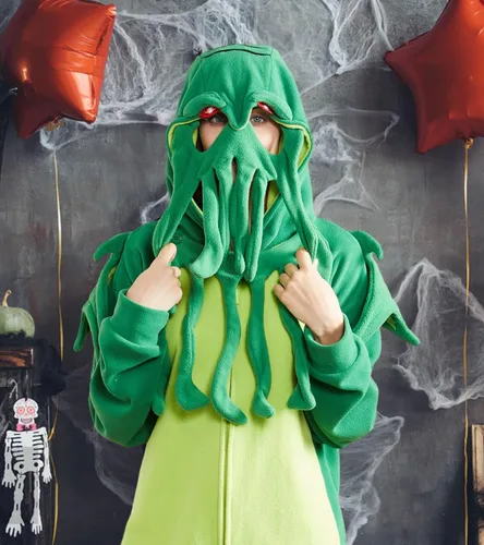 Miniatura 6 de Focupaja Pijama unisex de una pieza para Halloween, disfraz de fiesta de Navidad, cosplay, overol para el hogar, ropa de dormir