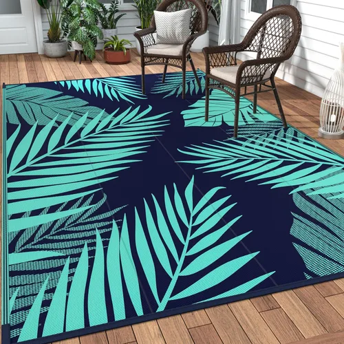 Miniatura 48 de GENIMO - Tapete reversible e impermeable para patios y exteriores, oferta, paja de plástico, para áreas grandes, campamentos, RV, pícnics, terrazas