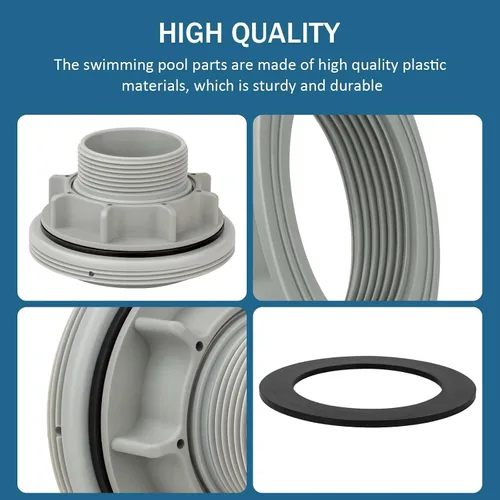 Miniatura 4 de Kit de conector de filtro roscado para piscina, para piscina Intex sobre el suelo Parte 10256 10255, piezas de repuesto para colador grande Intex