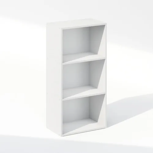 Furinno Reed - Organizadores y almacenamiento de armario, organizador de armario de 3 niveles, estante abierto, para armario, dormitorio, sala de