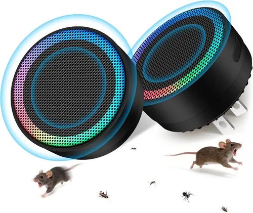 Miniatura 11 de Repelente ultrasónico de control de plagas actualizado 2026, trampas para ratones, enchufe interior, dispositivos electrónicos repelentes de ratones