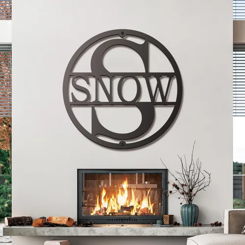 Miniatura 2 de Monogram Letter Metal Sign, Custom Metal Name Sign Address Numbers, Metal Wall Art, Family Wall Decor, Outdoor Metal Sign, Personalized Family Name