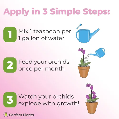 Miniatura 6 de Perfect Plants Fertilizante líquido para orquídeas de 8 oz. Alimento vegetal para todas las variedades epífitas Fomenta la repetición de auges