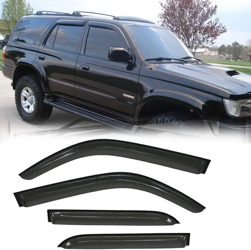 94751 - Deflector de ventilación de viento original para Toyota 4Runner 1996-2002, 4 piezas de montaje exterior con cinta adhesiva en humo oscuro,