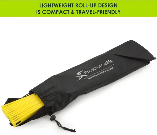 Miniatura 3 de ProsourceFit Speed Agility Ladder 8, 12 and 20 Rung for Speed Training and Sports Agility Workouts with Free Carrying Bag