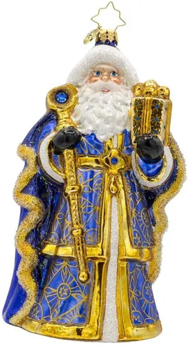 Miniatura 7 de Adorno de árbol de Navidad decorativo de vidrio hecho a mano europeo de Christopher Radko, Ardisia Crenata Claus