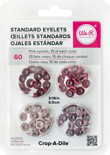 Miniatura 8 de We R - Ojales estándar 60 por paquete, color aguamarina