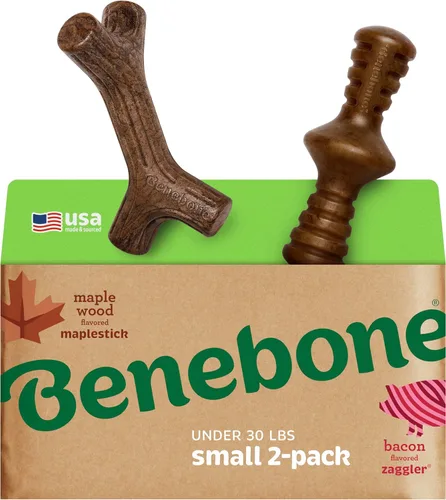 Miniatura 20 de Benebone - Paquete de 4 juguetes para masticar pequeños para perros agresivos, fabricados en Estados Unidos, para perros de 13.6 kg y menos
