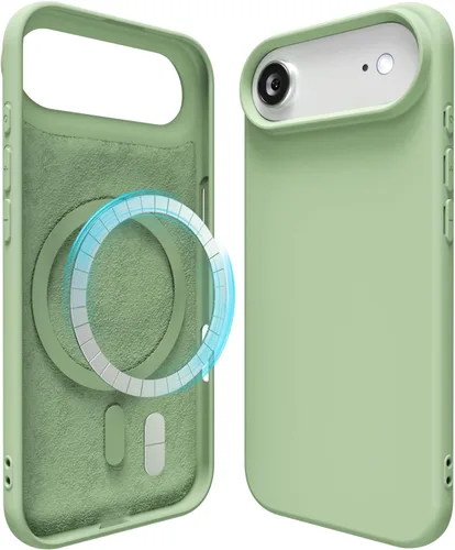 Miniatura 89 de oakxco Funda de silicona para iPhone 12 Pro Max, magnética, compatible con carga inalámbrica Magsafe, cubierta protectora de goma suave y delgada