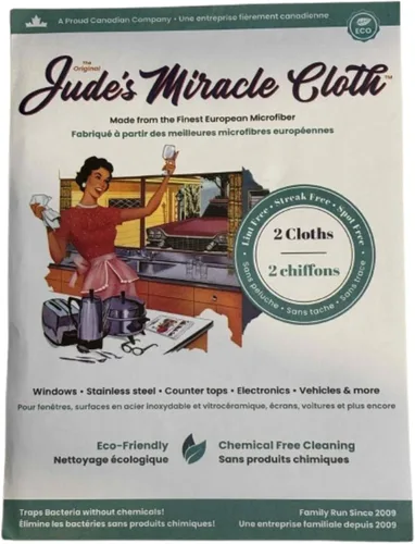Jude's Miracle Cloth Paquete de 2 Blanco/Azul | JMC2PK