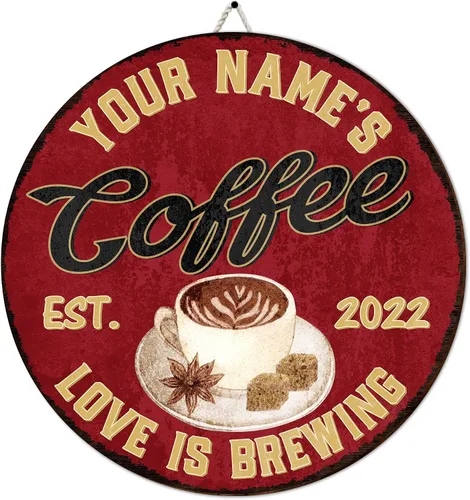 Miniatura 11 de Letrero de madera personalizado para barra de café, terapia en una taza tolerable a la gente, placa de pared para decoración de cocina, regalos