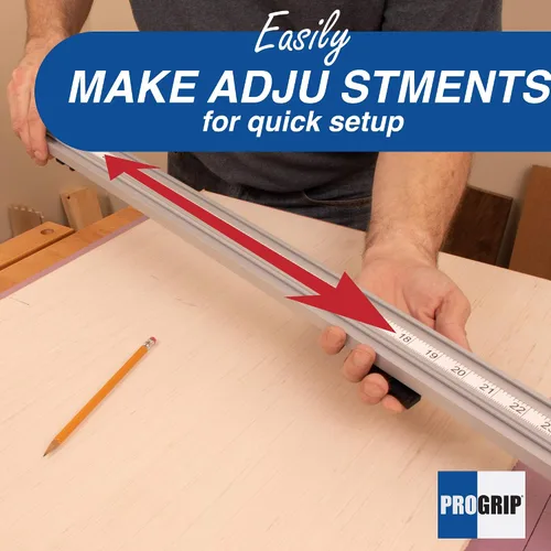 Miniatura 5 de Abrazadera de borde recto ProGrip ideal para cortar hojas grandes de madera contrachapada y ranuras Dado
