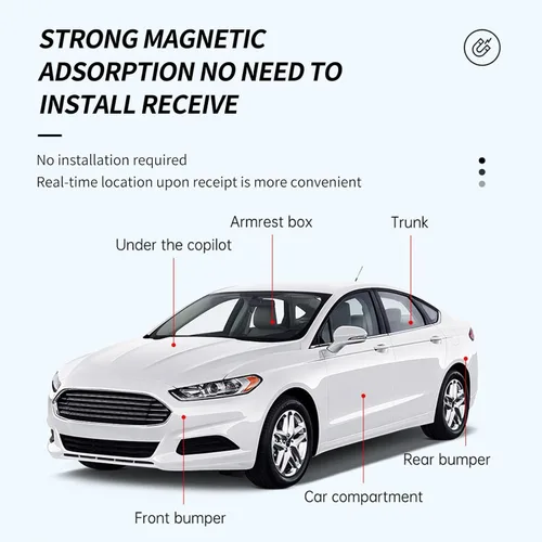Miniatura 5 de Rastreador GPS para vehículos sin suscripción, mini dispositivo de seguimiento magnético para vehículos, rastreador GPS de coche en tiempo real