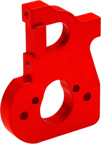 Miniatura 6 de Soporte de montaje de motor de metal y soporte de batería compatible con Wltoys 144001 144002 124016 124017 124019 124018 RC Car (rojo)