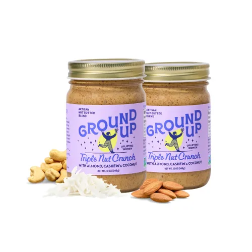 Miniatura 11 de Ground Up Mantequilla de almendras y anacardos - cardamomo de miel con semillas de chía - Sin maní, sin lácteos, sin gluten, vegana - 1 tarro de 12