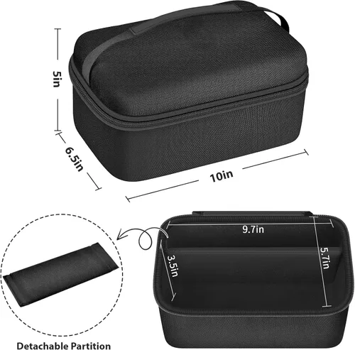 Miniatura 3 de Funda de proyector mejorada compatible con Magcubic HY300Pro+ / HY300PRO para ENUOSUMA HY300 ULTRA para proyector portátil Alwtniet 4K 1080P, Negro