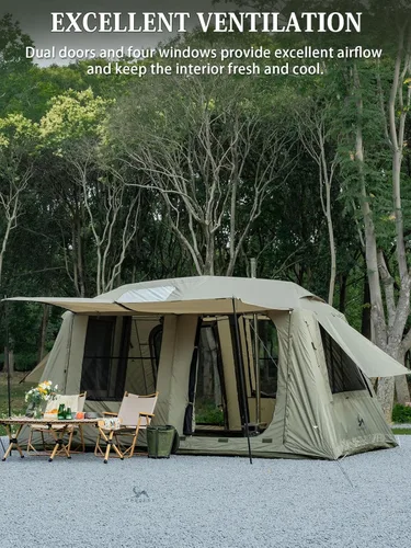 Miniatura 3 de MC TOMOUNT Inflatable Tents for Camping, 6/8/10 Person Large Family Blow Up Camping Tent with Hand Pump, Easy Setup Air Glamping Tent for Outdoor