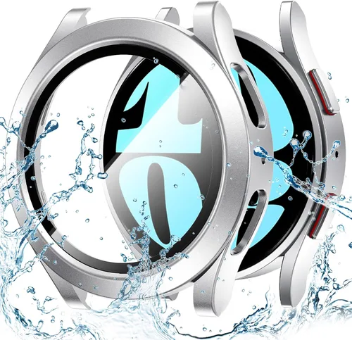 Miniatura 27 de Goton - Funda impermeable para Samsung Galaxy Watch 5 y 4 y FE, protector de pantalla de 40 mm con vidrio templado, 1 paquete de funda dura de PC