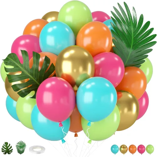 Miniatura 16 de Globos negros y rojos amarillos azules, globos de confeti de 12 pulgadas negros rojos amarillos azules verdes plateados metálicos con globo