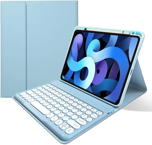 Miniatura 20 de kaitesi Funda de teclado para iPad A16 de 11ª generación de 11 pulgadas 2025, iPad de 10ª generación de 10.9 pulgadas 2022, funda de teclado