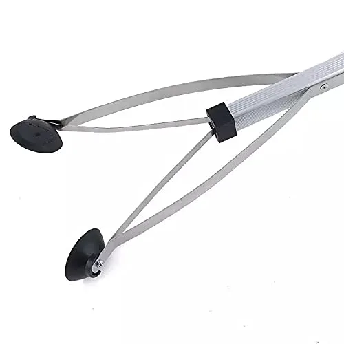 Miniatura 5 de Herramienta de alcance de agarre, 40 pulgadas, plegable, ligera, ayuda de alcance de aluminio con agarre de goma giratorio, extensor de brazo largo