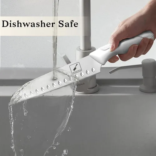Miniatura 4 de imarku® Juego de cuchillos de cocina de 14 piezas con bloque y afilador, acero inoxidable profesional con mango ergonómico antideslizante, apto