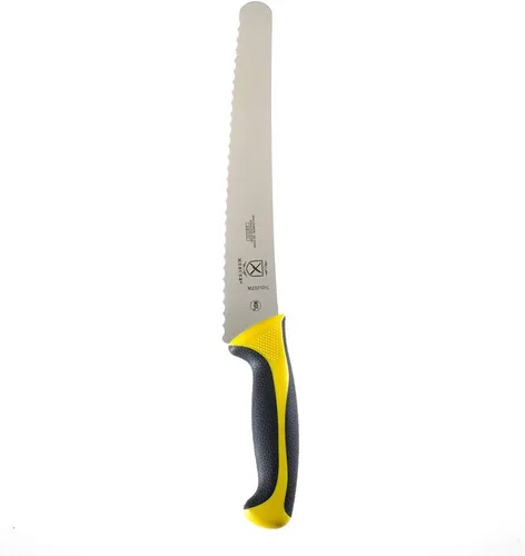 Miniatura 6 de Mercer Culinary Millennia Colors - Cuchillo para pan, borde ondulado de 10 pulgadas de ancho, color amarillo