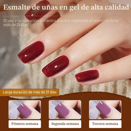 Miniatura 6 de JODSONE - Juego de 100 esmaltes de uñas de gel (5 ml cada uno) con capa base que no se limpia, capa de base que se borra y capa superior mate
