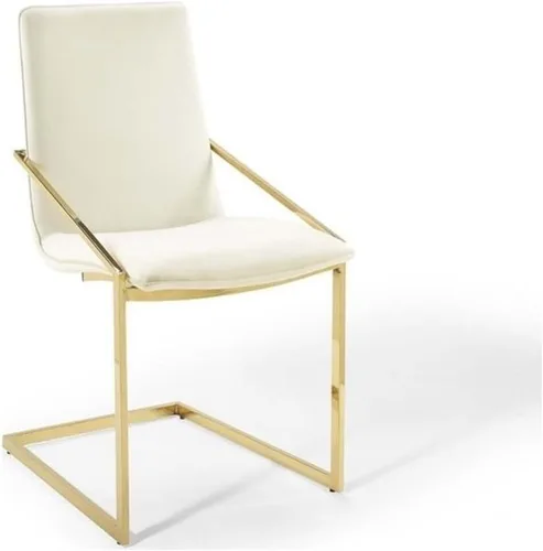 Miniatura 9 de Modway Pitch Performance - Sillón de terciopelo, 2 piezas, sillas de comedor, color dorado y negro