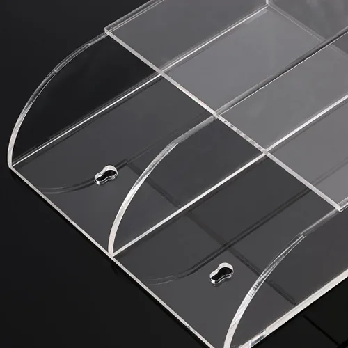 Miniatura 7 de Hipiwe Soporte para control remoto de montaje en pared, organizador de medios de acrílico transparente, caja de almacenamiento, mesa de centro