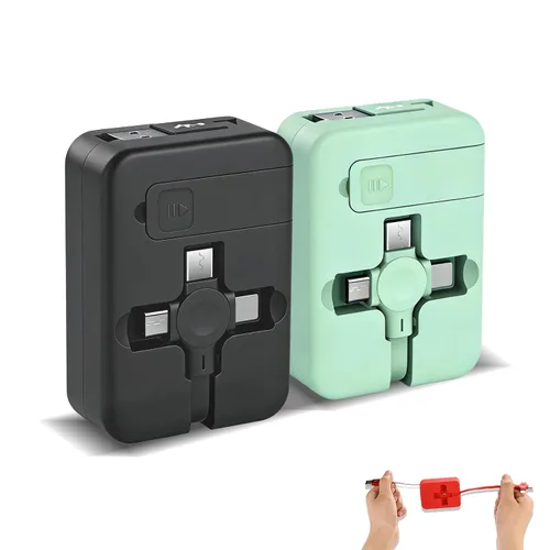 Miniatura 10 de Gartmost 6 unidades 3 en 1 retráctiles múltiples cargadores rápidos Cable a granel (3.28 pies) con USB C/Micro USB/L y soporte para teléfono