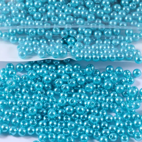 Miniatura 16 de 1970 piezas Cuentas de Perla para Hacer Joyas, 6 Tamaños con Agujero para Pulseras, Collares, Aretes, Kit de Manualidades DIY, Regalos para Mujeres