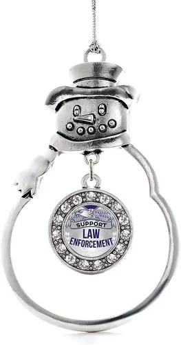 Miniatura 116 de Inspired Silver - Roller Queen - Adorno de Navidad plateado - Adorno circular para árbol de Navidad con circonita cúbica - Decoración colgante