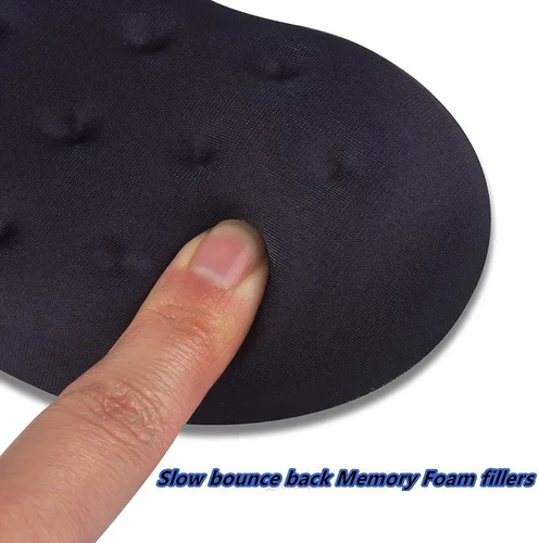 Miniatura 4 de BRILA Almohadilla de Soporte Ergonómica de Espuma Viscoelástica para Reposamuñecas de Ratón para Computadora, Laptop, Trabajo de Oficina